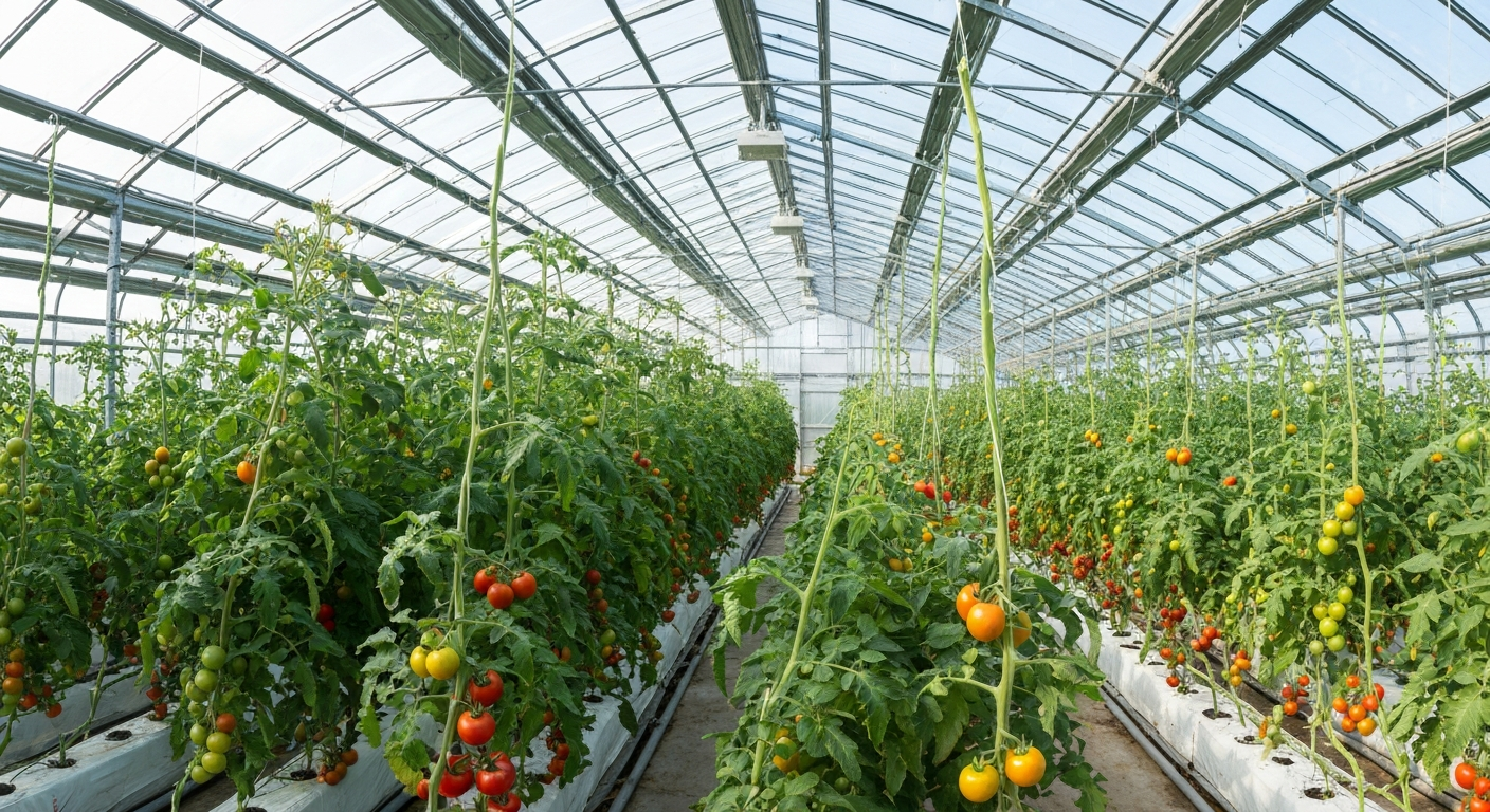 Tomaten in de kas