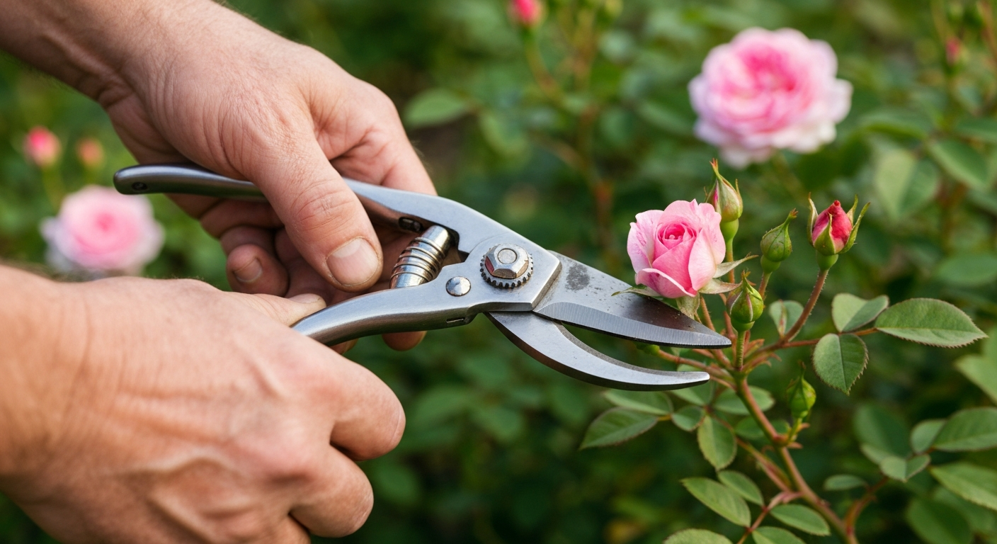Gele Friesia roos in de tuin