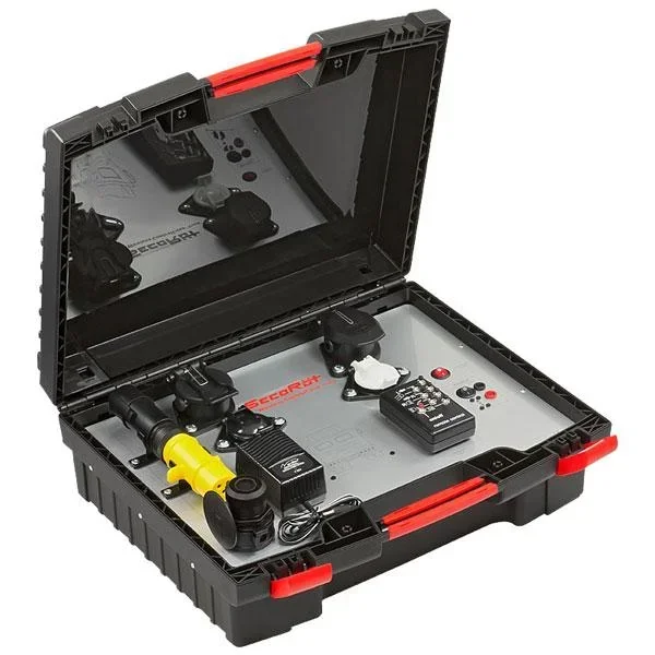 Diagnostic case for trailer sockets and plugs 24 Volt