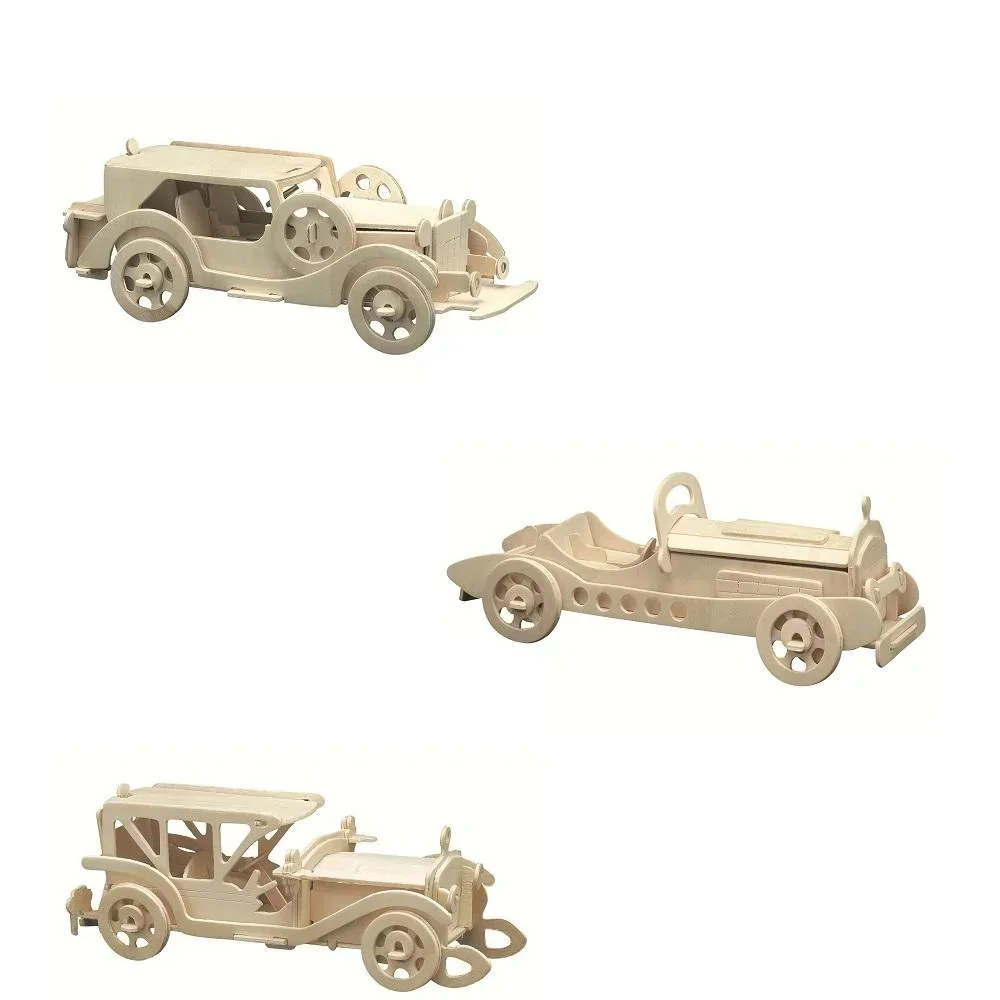 Wooden kit "Oldtimer", three different models - variations possible