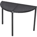 Rattan balcony table semicircular
