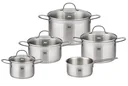 9-piece “Top Collection” cookware set, stainless steel