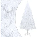 Christmas tree with thick branches 240 cm PVC white