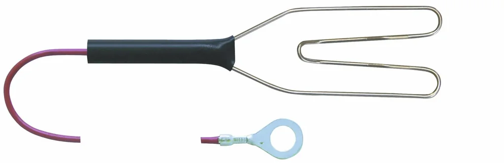 Fence connection cable heart clamp, cable length 125 cm