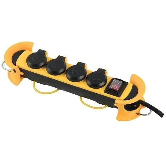 Socket - 4-pin - IP44 - Pin earthing - With cable guide