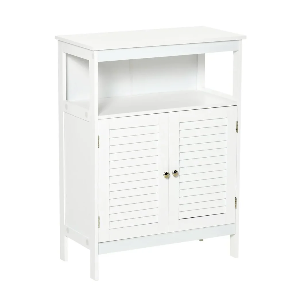 Bathroom cabinet bathroom furniture bathroom cabinet bedside table kitchen cabinet multi-purpose cabinet wood white MDF 60 x 30 x 81.6 cm