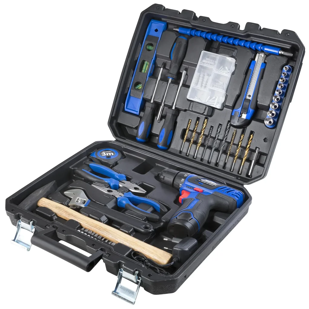 Cordless drill/screwdriver set 12 Volt - 43 pieces