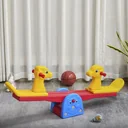 Children's garden seesaw seesaw with deer shape children's seesaw carousel seesaw for 1-4 years children plastic multicolored 150 x 32 x