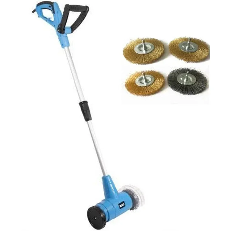 Electric weed brush / grout cleaner with 2 additional metal brushes - 400W - 340 x 275 x 1230mm -GFR 401