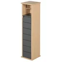 Bathroom cabinet bathroom cabinet bamboo gray