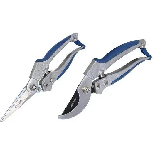 2-piece aluminum scissors set (flower scissors & rose scissors)