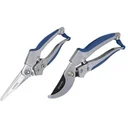2-piece aluminum scissors set (flower scissors & rose scissors)