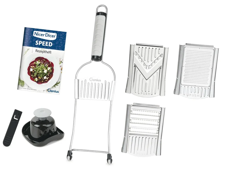 Nicer Dicer Speed ​​interchangeable blade slicer, 7-piece
