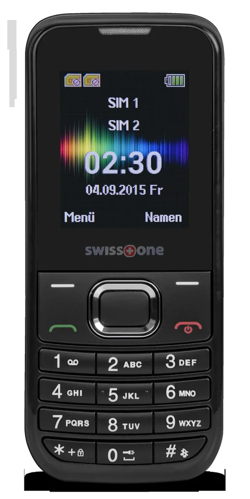 Mobile phone SC 230 black with dual SIM, Bluetooth, flashlight, color display, hands-free function