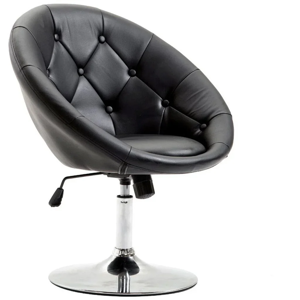 Height-adjustable work stool black