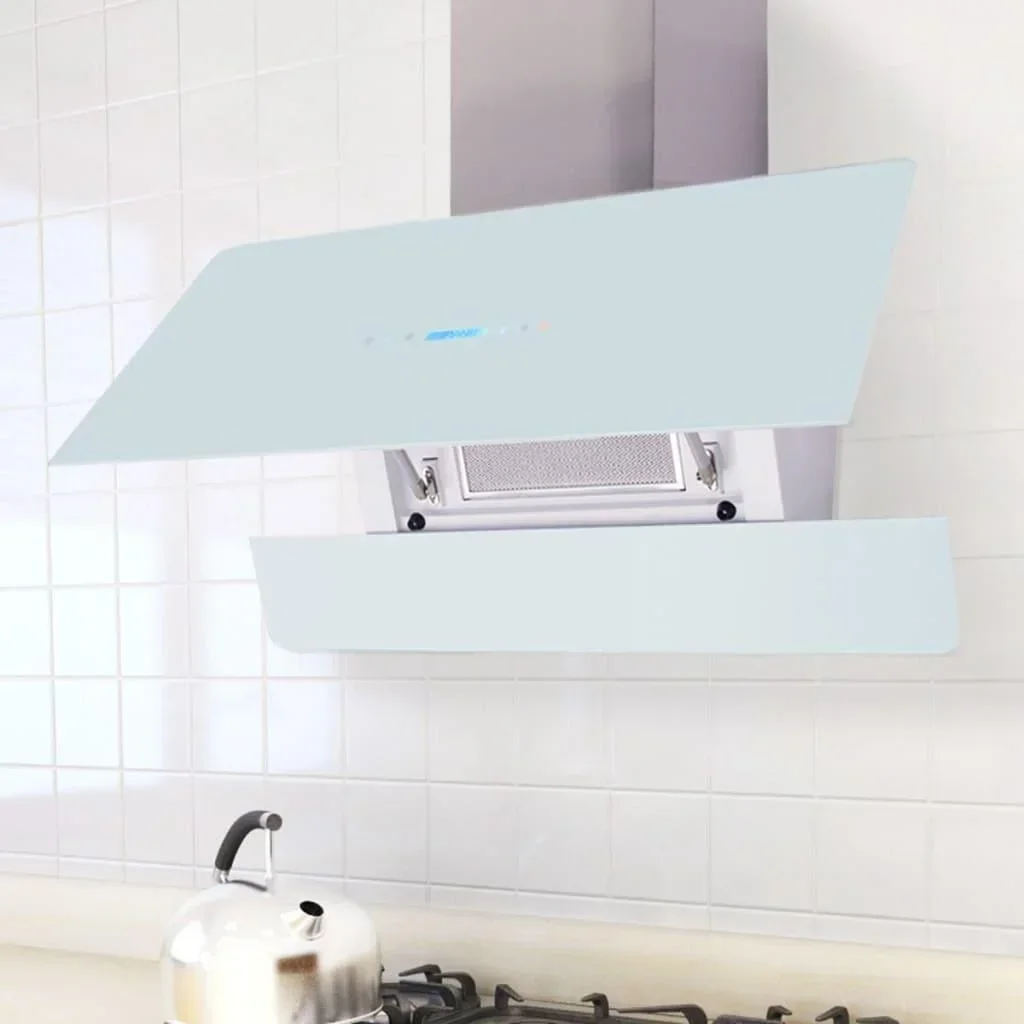 Extractor hood with touchscreen white 900 mm