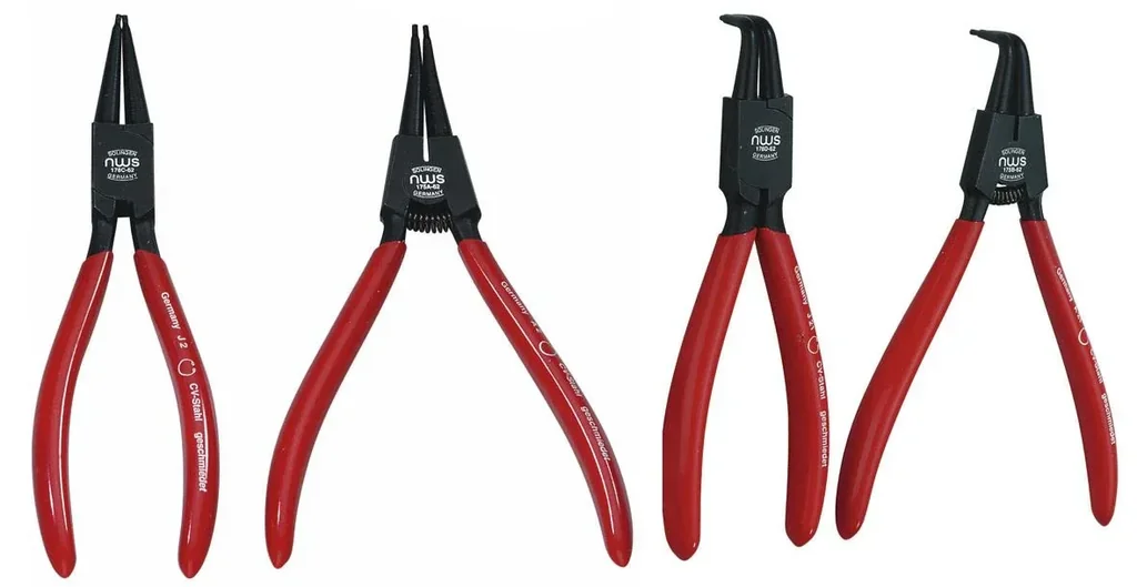 4-piece retaining ring/pliers set