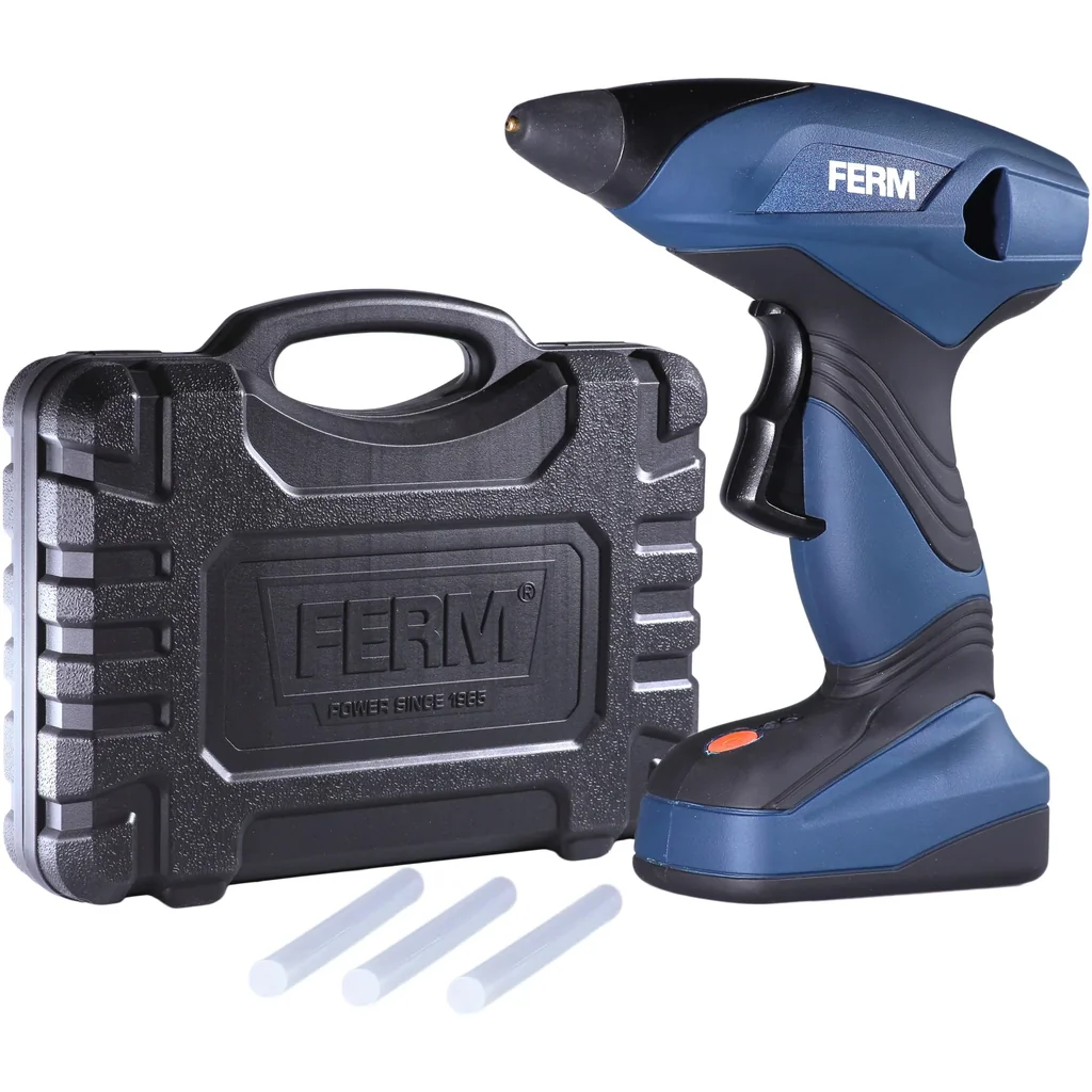 GGM1003 Li-Ion Glue Gun 7.2V/1.5Ah - Ready for use in 15 seconds - 170 degrees melting temperature - Incl. 6 glue cartridges,