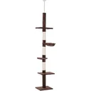 Scratching post height adjustable beige