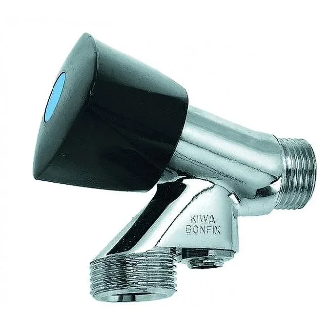 Washing machine tap with valve