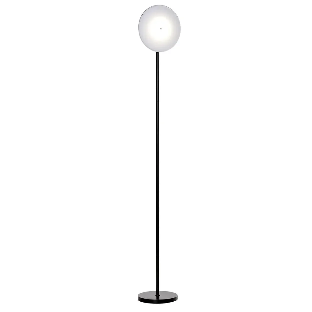 Floor lamp with LED adjustable by 90 degrees, removable light pole lamp, metal, acrylic, black, Ø28 x 171.5 cm