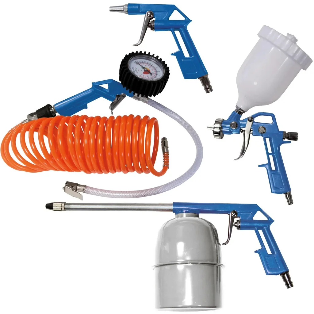 Pneumatic tools 5-piece accessory set