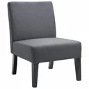 Chair with high backrest, grey