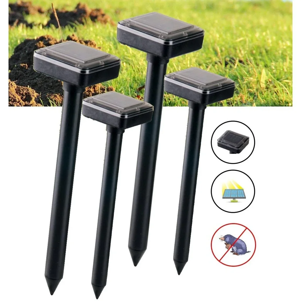 4x Guard'n care solar-powered mole repellent