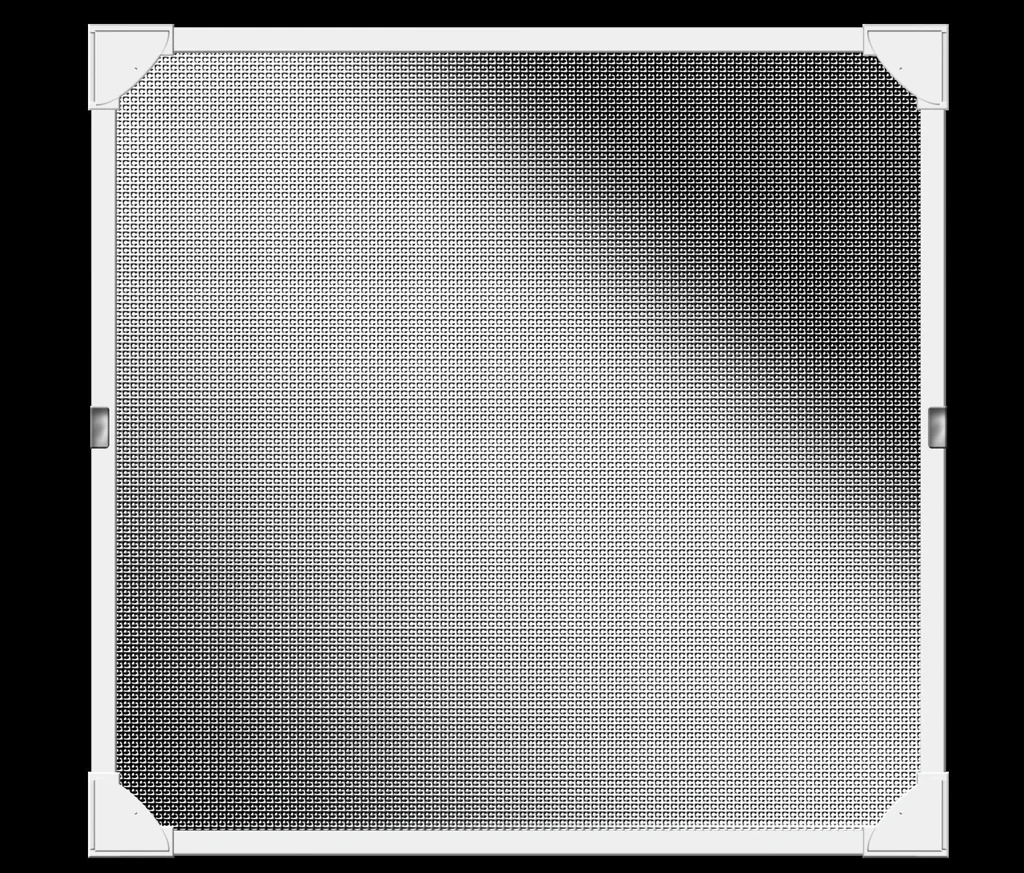 Fly screen magnetic frame with REFLECTION fabric, white, 100 x 120 cm