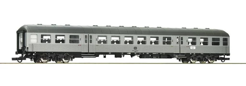 2nd class local passenger car “Silberling”, type Bnb, of the Deutsche Bundesbahn