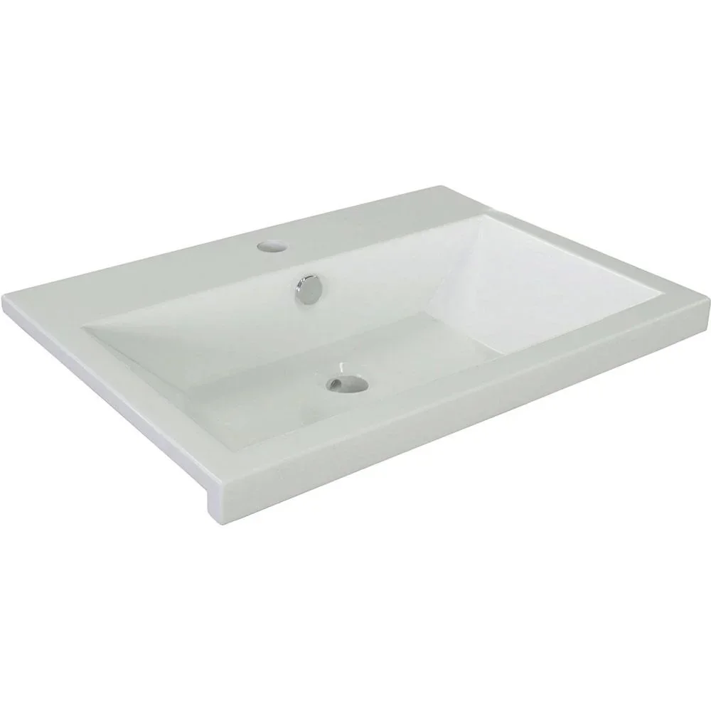 Concept washbasin polyconcrete 60cm white