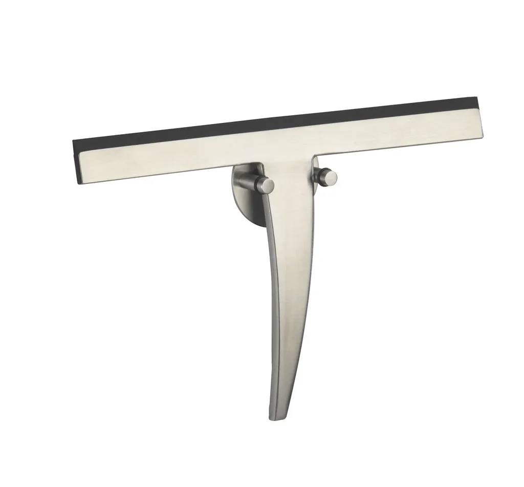 Shower squeegee with holder stainless steel