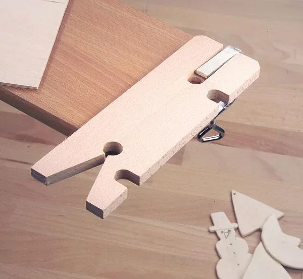 Fretsaw table 210 mm with clamping aid and table clamp
