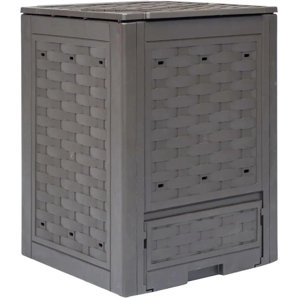 Komposttonne 300 L 60x60x83 cm braun