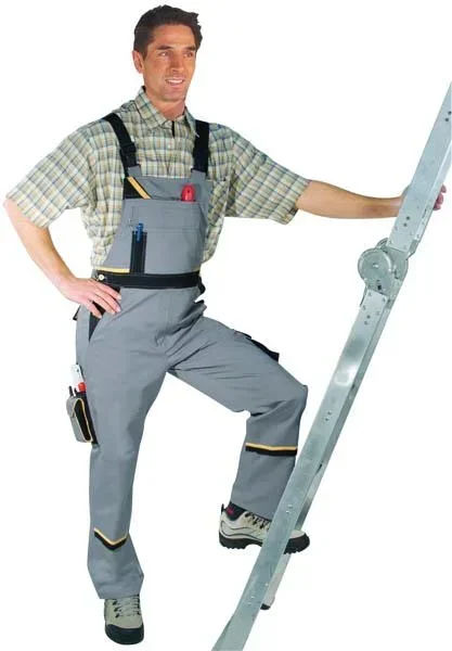 Work dungarees, grey, size 46