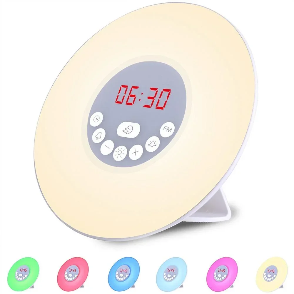 LED light clock sunrise