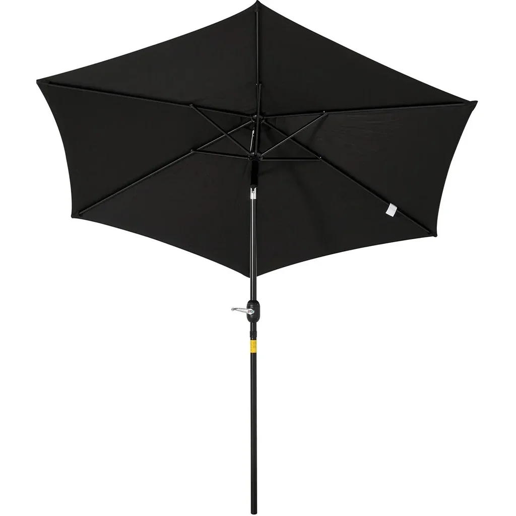 Parasol with hand crank black