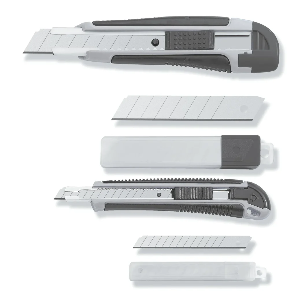 Snap-off knife set, 12 pieces