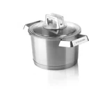 Mehrzer Premium - Tall cooking pot with lid - 16 cm - stainless steel