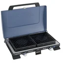 400 SG (cooker with grill plate, with Xcelerate burner) 2-burner, with 2-part grill attachment, piezo ignition and lid