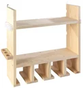 Universal wooden wall shelf