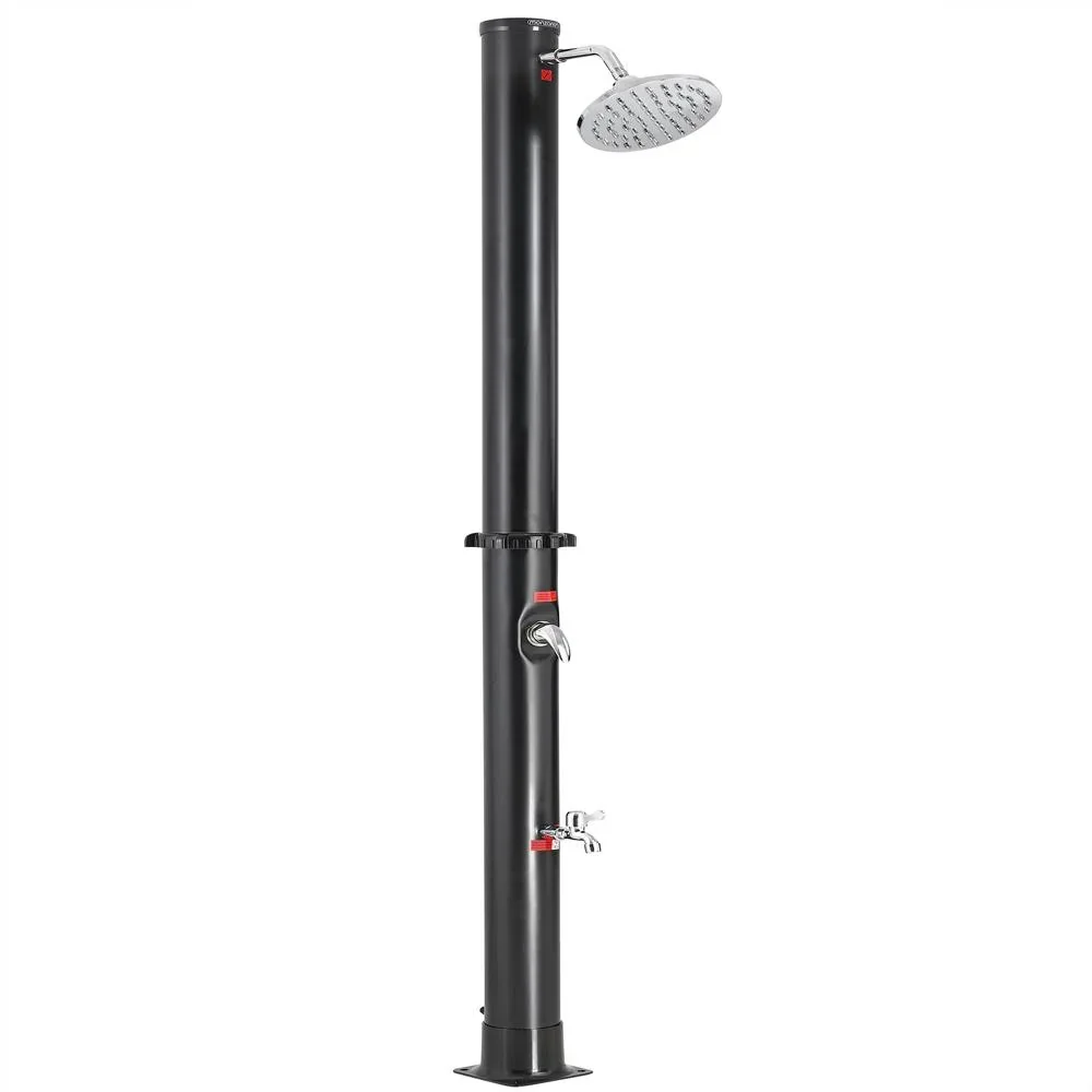 Garden shower - solar-powered - for outdoor use - free hot water