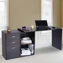 Computer desk MDF, black