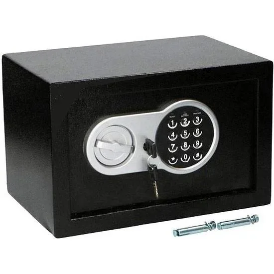 Electronic safe - steel - 20 x 19.5 x 30.5 cm