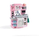 Large gourmet kitchen pink