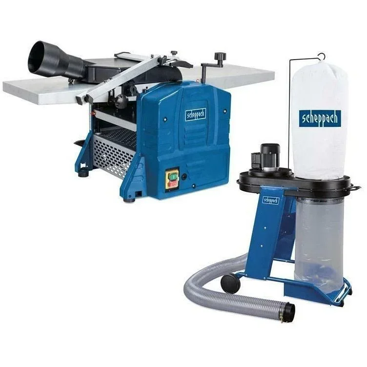 HMS1080 planer and thicknesser + HD12 dust extraction system - 230V | 1500W