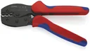 KNIPEX PreciForce Crimping Pliers with multi-component grips, burnished, 220 mm