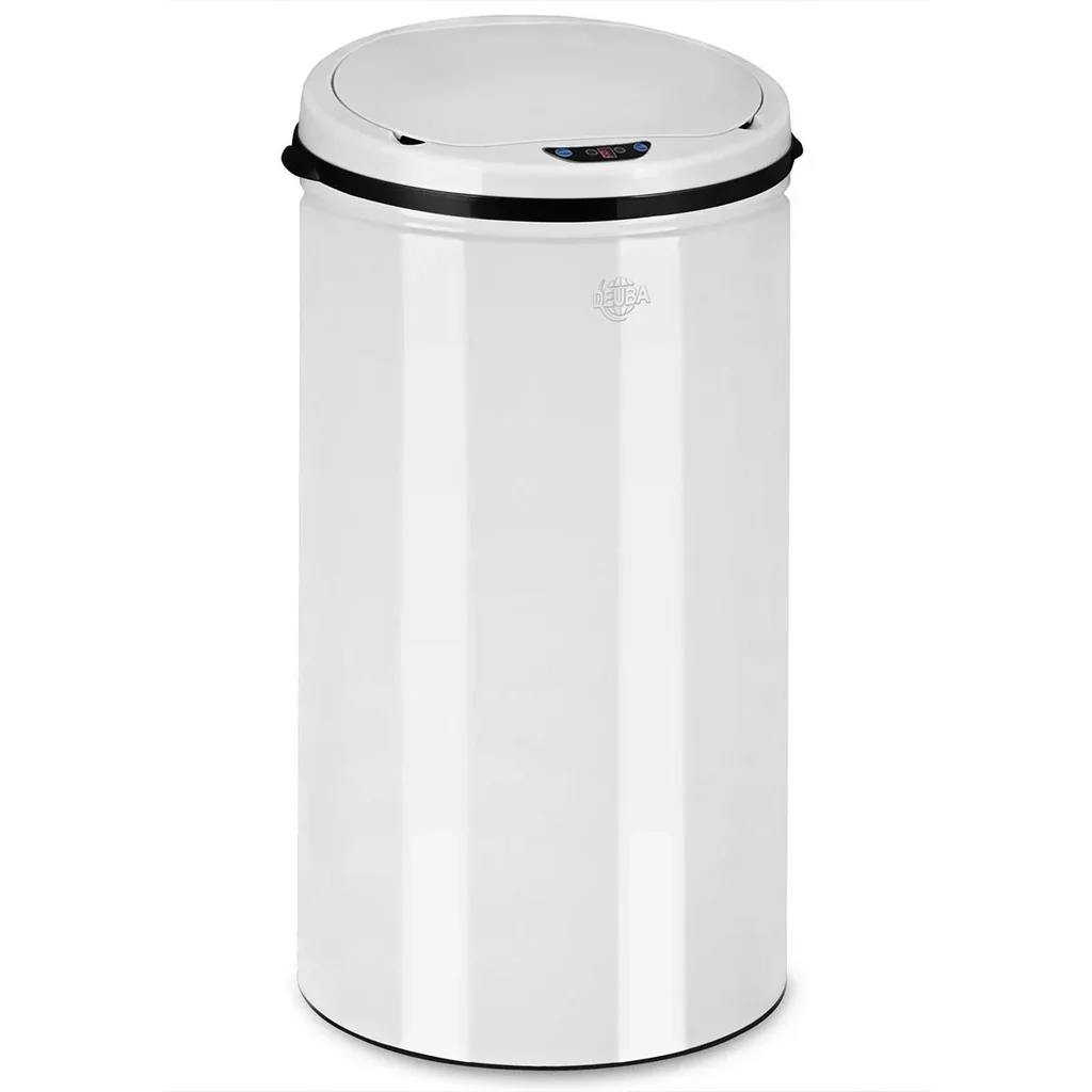 Waste bin with sensor 56 liters white