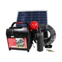 Pasture pump set with solar panel