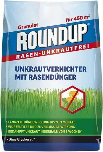 Weed killer with lawn fertilizer, 9 kg